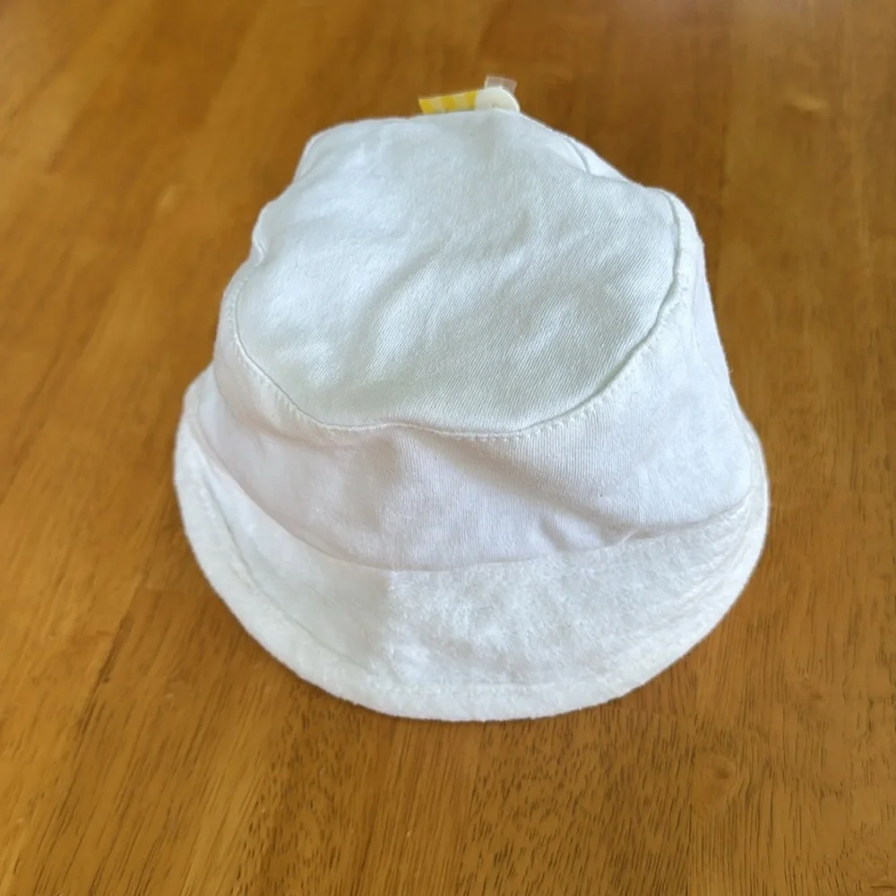 Vintage NWT White Infant Sun Hat Boy Girl Unisex Size Medium